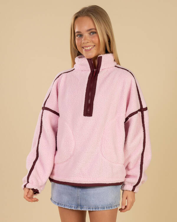 Girls Summit Quarter Zip Polar Fleece