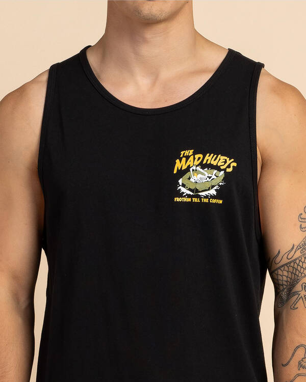 The Mad Hueys Frothin Coffin Singlet Tank for Mens