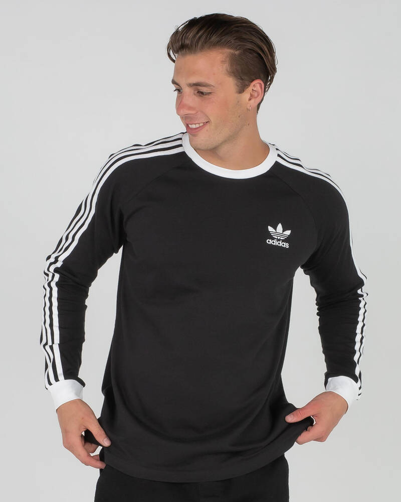 adidas 3-Stripes Long Sleeve T-Shirt for Mens