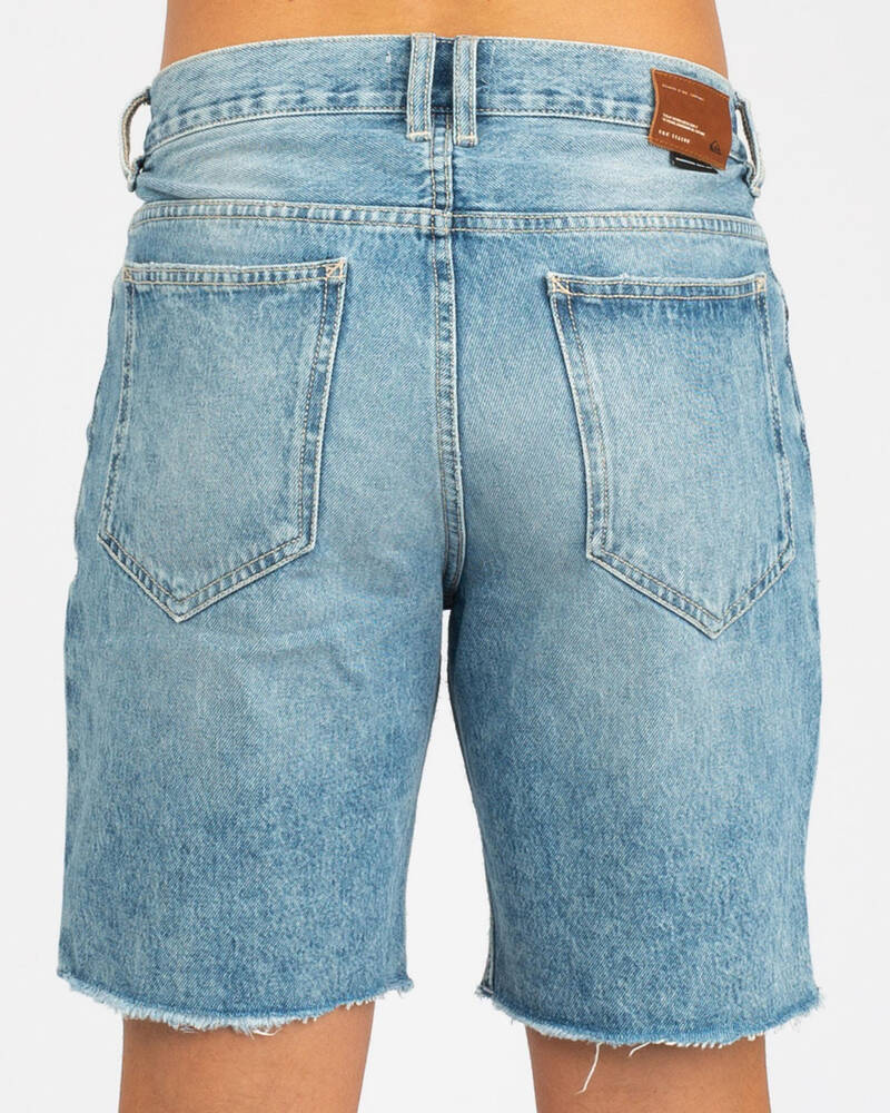Quiksilver High Water Rip Denim Walk Shorts for Mens