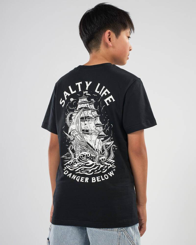 Salty Life Boys' Kraken's Hold T-Shirt for Mens