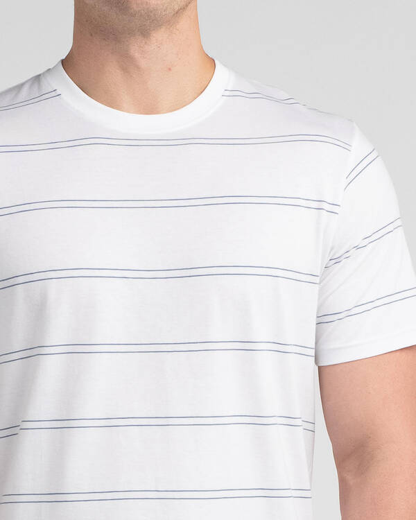 Rip Curl Plain Stripe T-Shirt for Mens