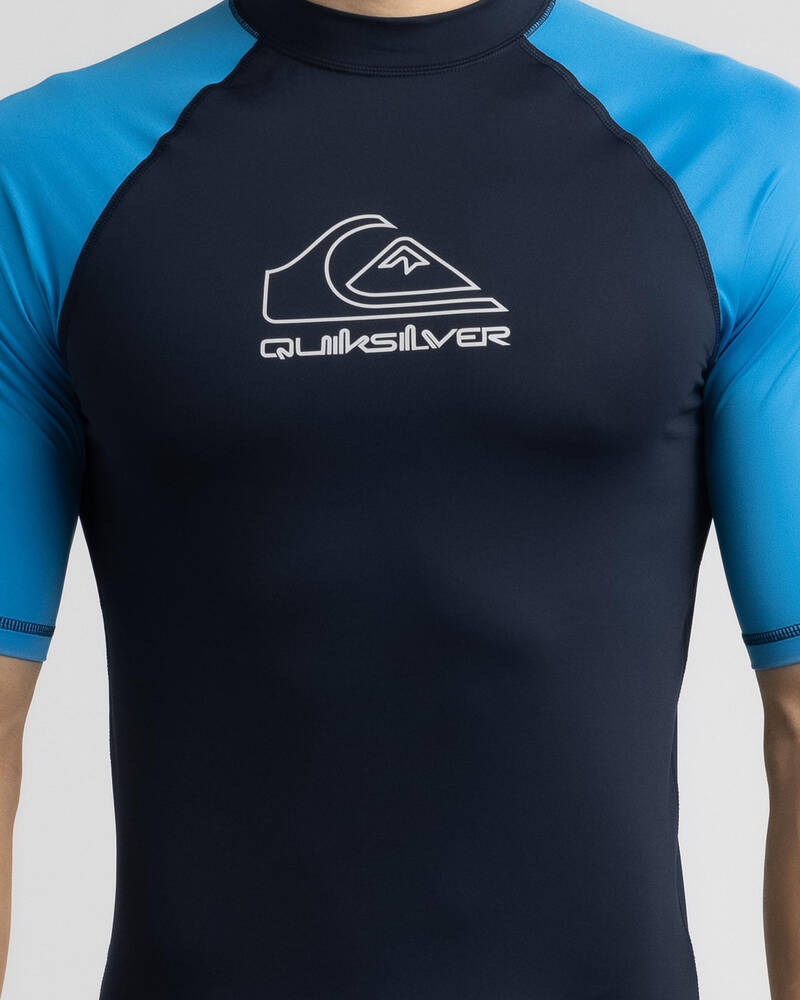 Quiksilver On Tour Short Sleeve Rash Vest for Mens