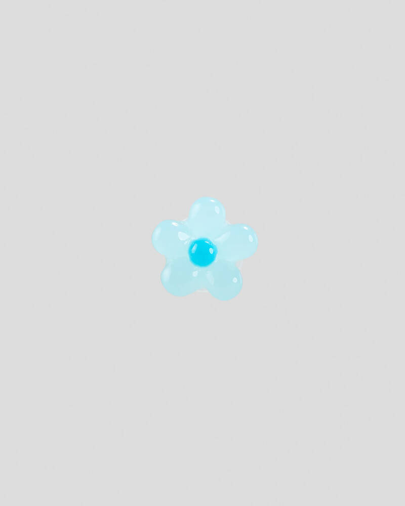 Crocs Expressive Floral Light Blue Jibbitz for Unisex