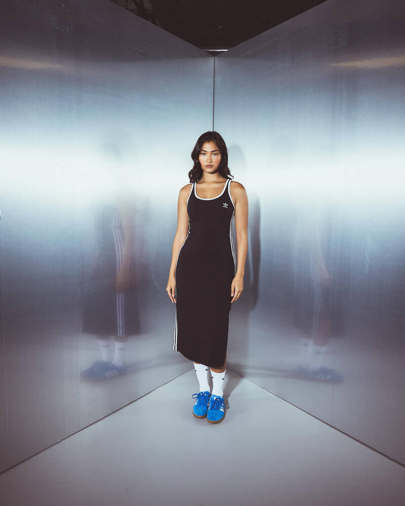 adidas Three Stripe Tank Dress for Womens