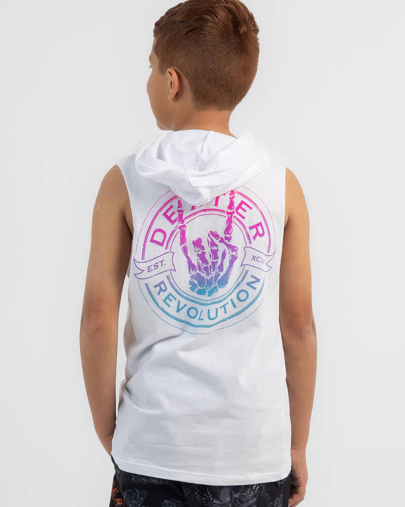 Dexter Boys' Rock'n'Roll Hooded Muscle Tank for Mens