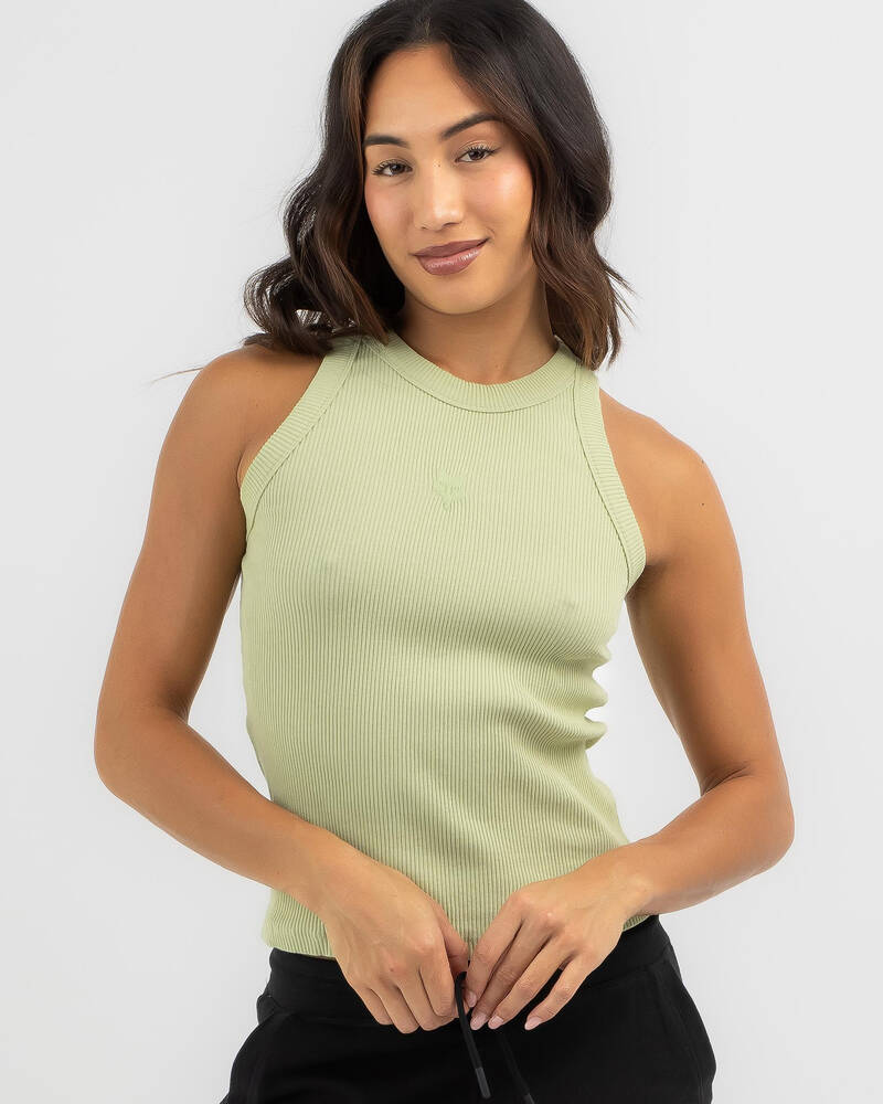 Fox Wordmark Rib Tank Top for Womens