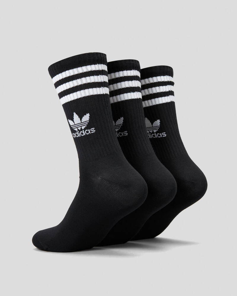 adidas Mid Cut Crew Socks 3 Pack for Mens