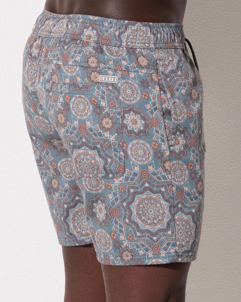 Lucid Casablanca Elastic Waist Shorts for Mens