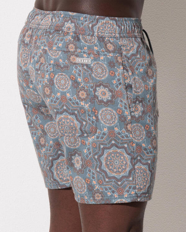 Lucid Casablanca Elastic Waist Shorts for Mens