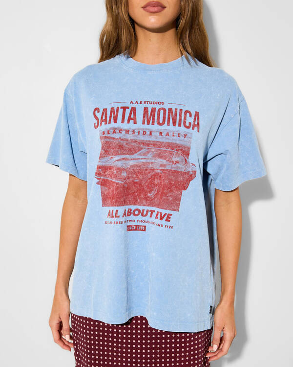 All About Eve Santa Monica Relaxed T-Shirt for Womens
