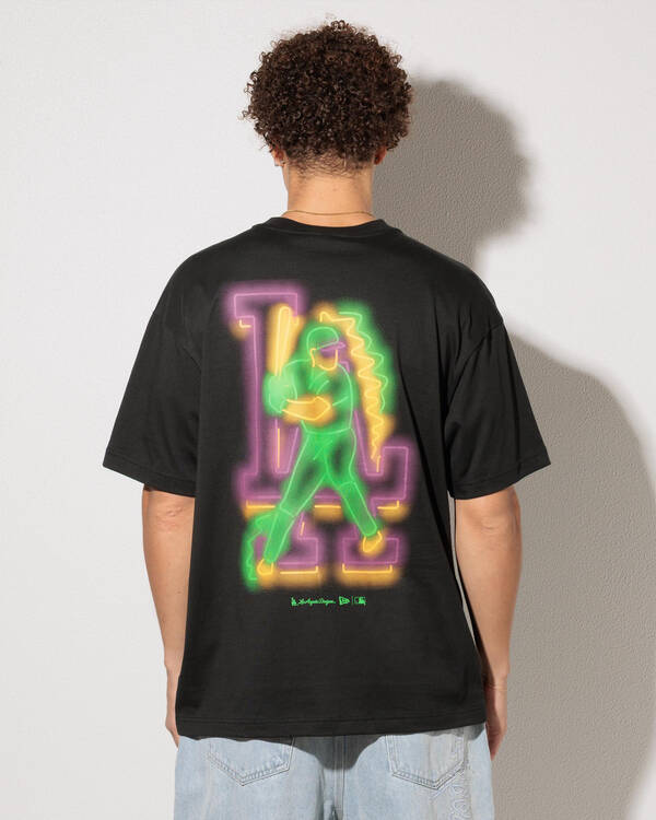 New Era Neon Lights LA Dodgers T-Shirt for Mens