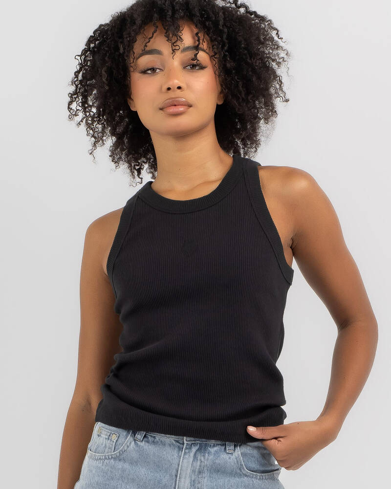 Fox Wordmark Rib Tank Top for Womens