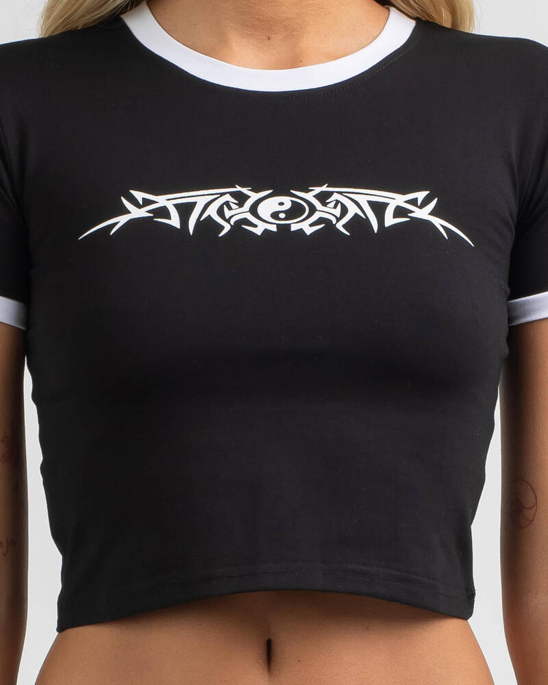 MRKT. Bad Girl Baby Tee for Womens