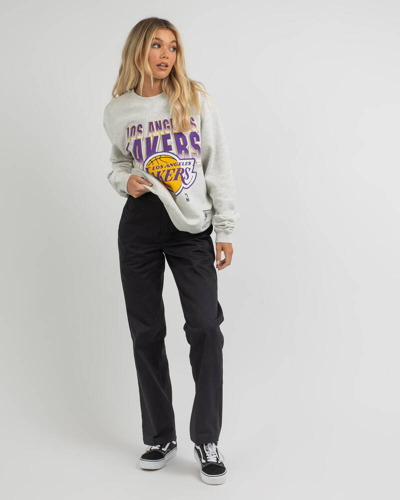 Mitchell & Ness LA Lakers Vintage 90's Block Blur Sweatshirt for Womens