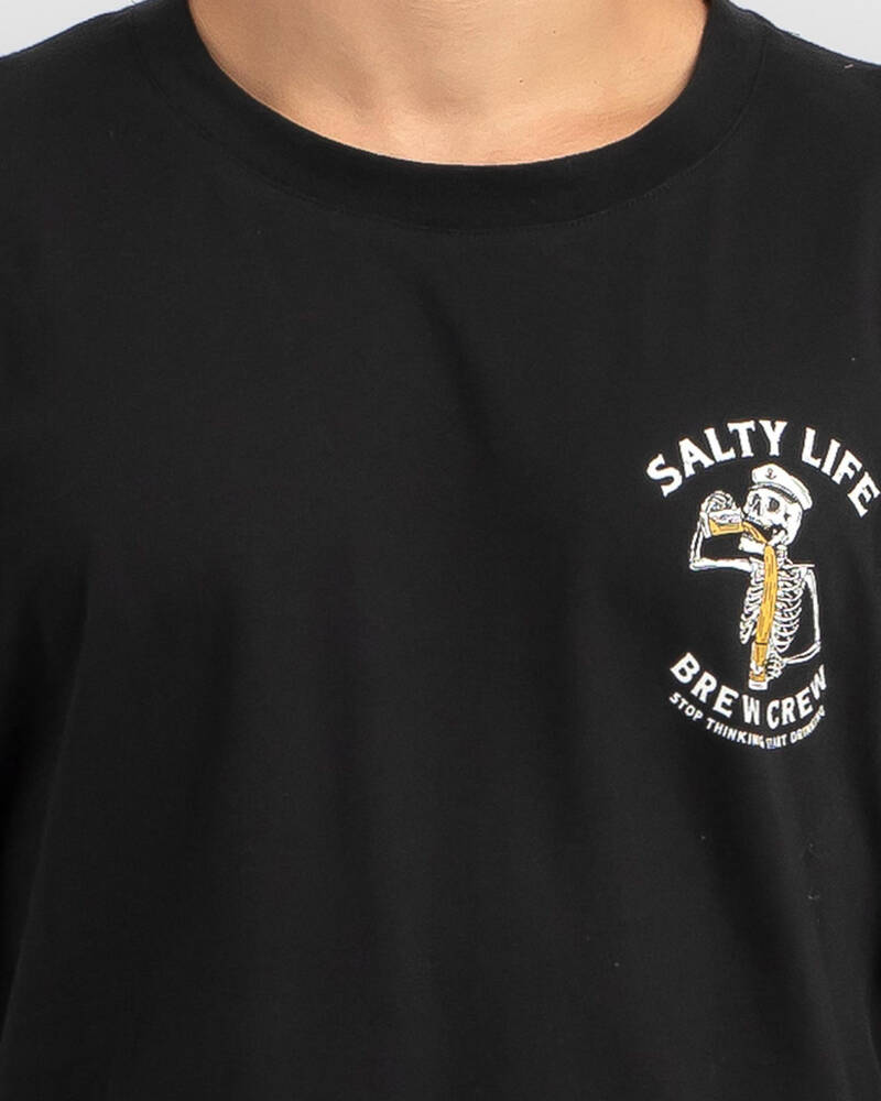 Salty Life Brew Crew T-Shirt for Mens