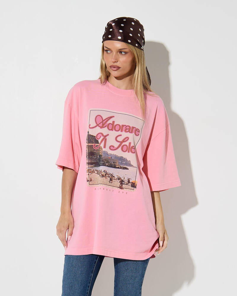 All About Eve Coastline Oversized T-Shirt for Womens