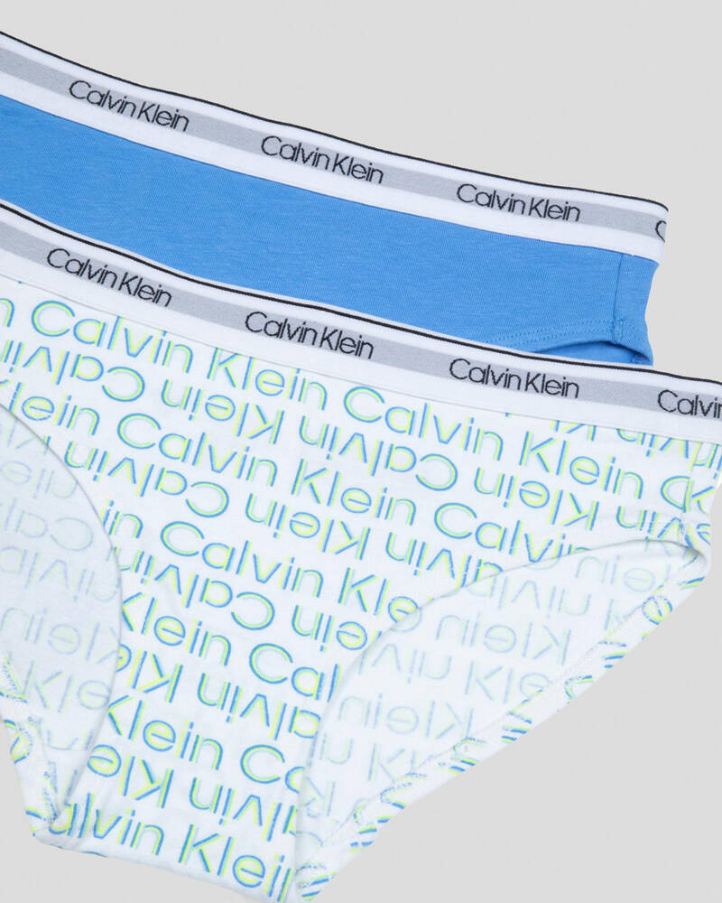 Calvin Klein Girls' Modern Cotton Bikini Brief 2 Pack for Womens