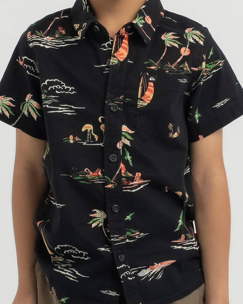 Quiksilver Toddlers' Island Breeze Short Sleeve Shirt for Mens