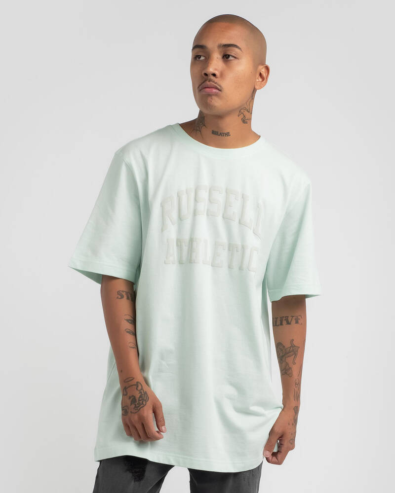 Russell Athletic Puff Arch Logo T-Shirt for Mens