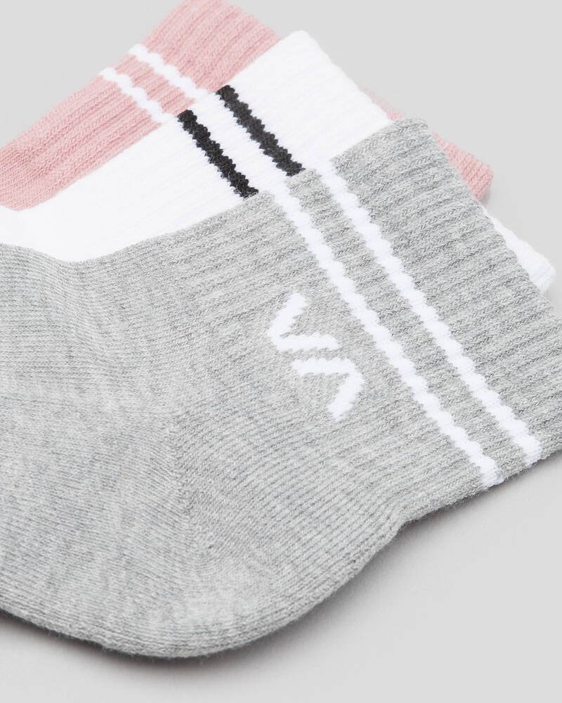 RVCA Womens VA Mini Crew Sock Pack for Womens