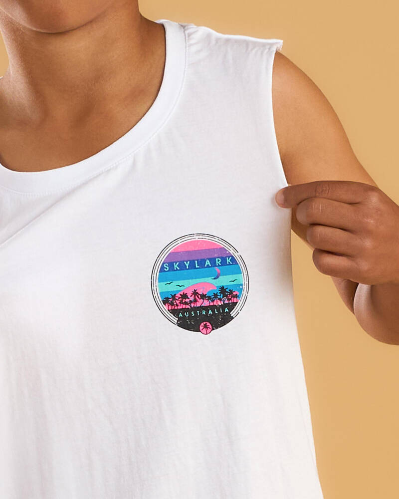 Skylark Boys' Stream Muscle Tank for Mens