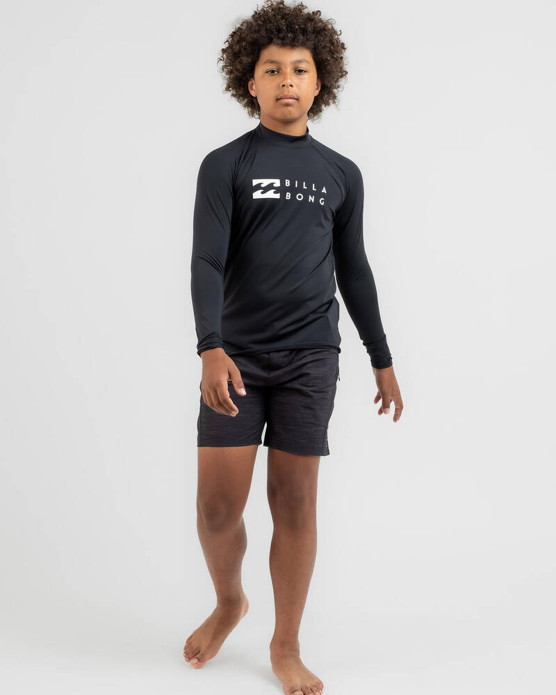 Billabong Boys' Union Long Sleeve Rash Vest for Mens