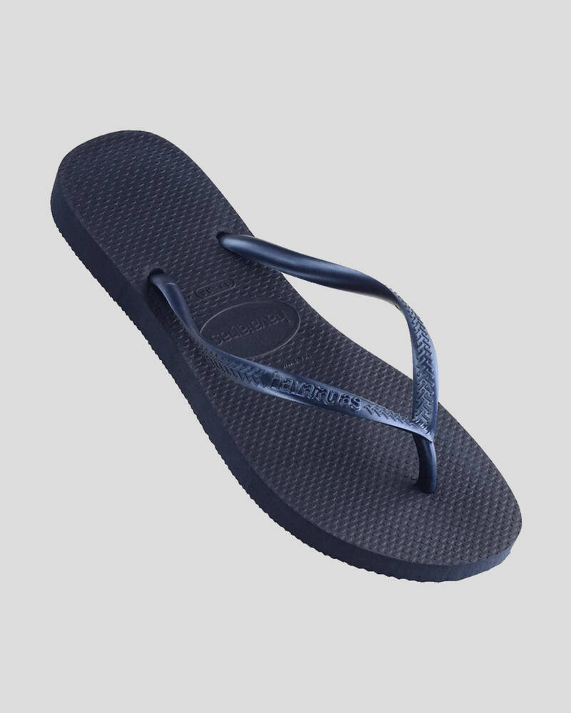 Havaianas Slim Metal Logo Thongs for Womens