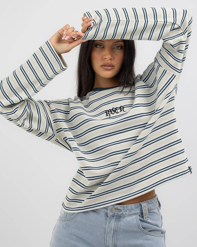 RVCA Ivy Stripes Long Sleeve T-Shirt for Womens