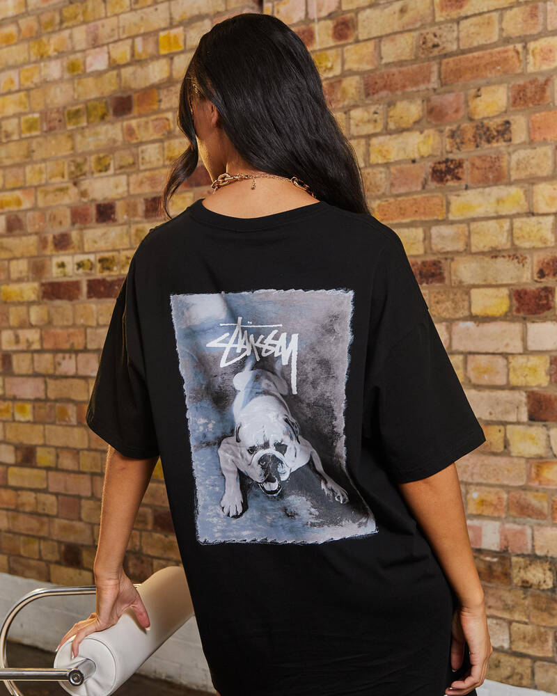 Stussy Bulldog T-Shirt Dress for Womens