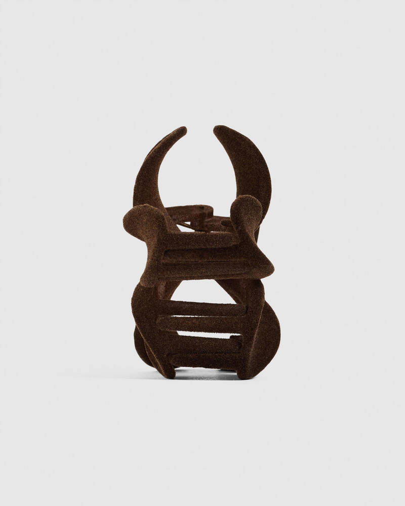 Karyn In LA Frangipani Velvet Hair Claw Clip for Womens