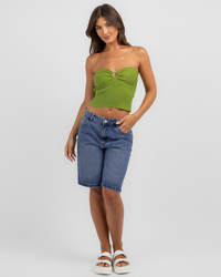 Saints And Secrets Riley Knit Tube Top for Womens image number null