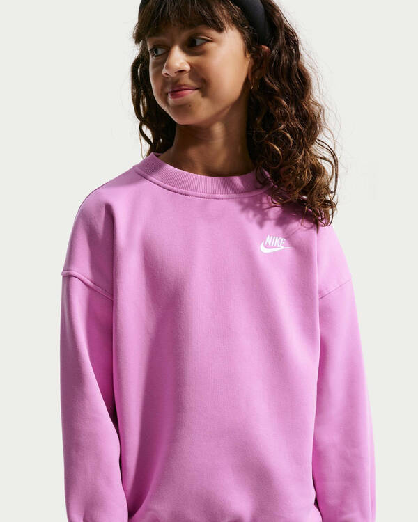 Nike Girls' Oversized Crew Sweater for Womens