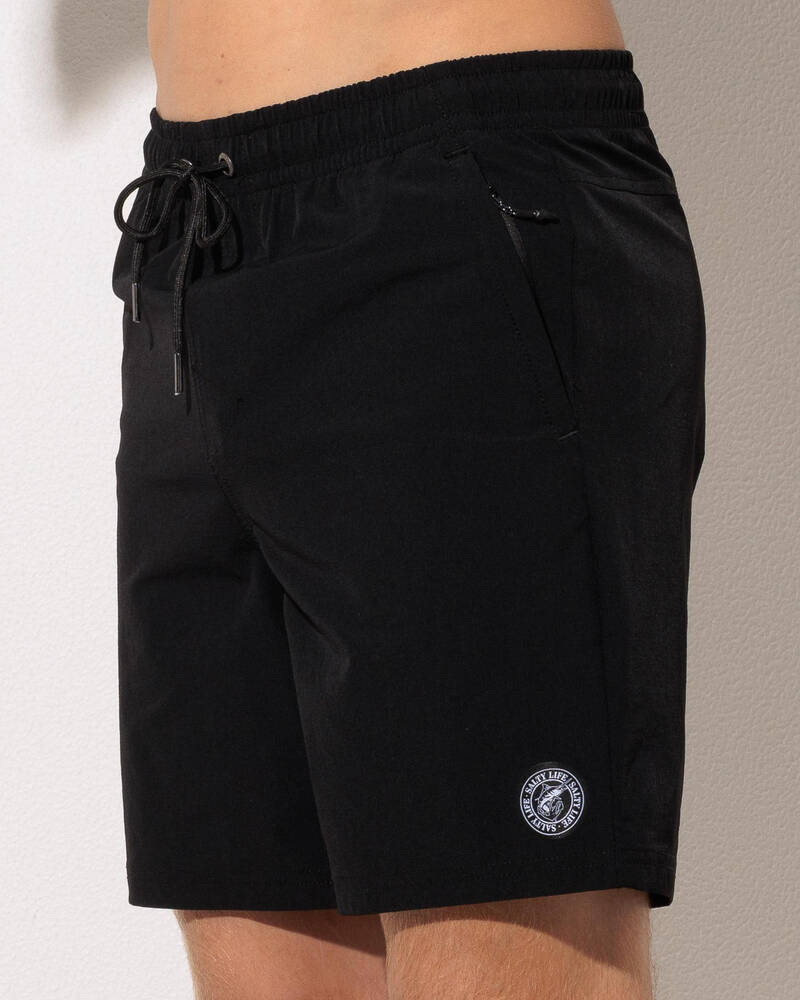 Salty Life Elemental Elastic Waist Shorts for Mens