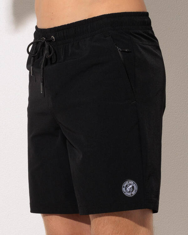 Salty Life Elemental Elastic Waist Shorts for Mens