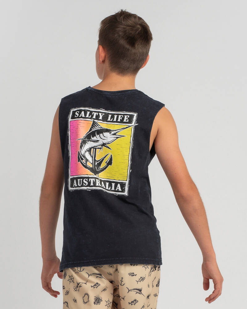 Salty Life Boys' Mirage Muscle Tank for Mens