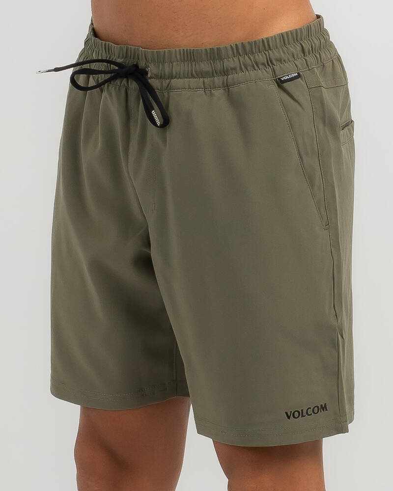 Volcom Cross Shred 18" Elastic Waist Shorts for Mens