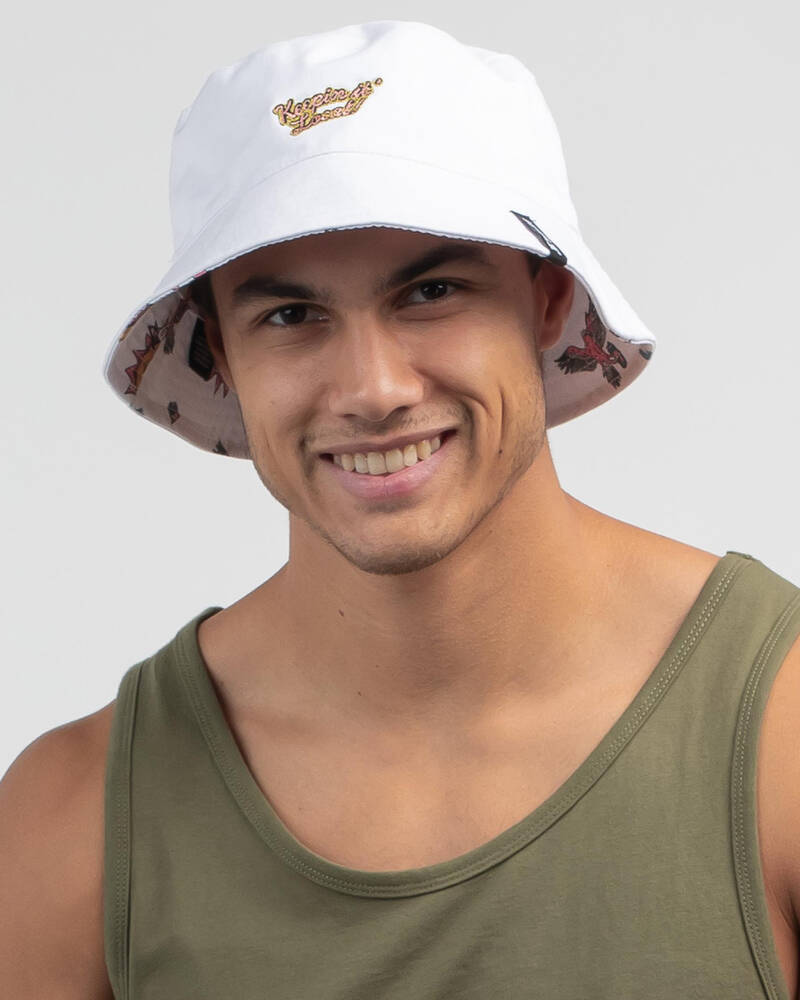 Jetpilot Keepin' Local Men's Reversible Bucket Hat for Mens