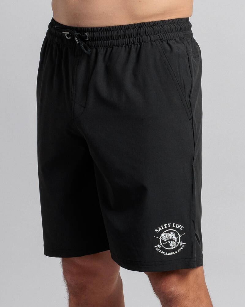 Salty Life Whirlwind Elastic Waist Shorts for Mens