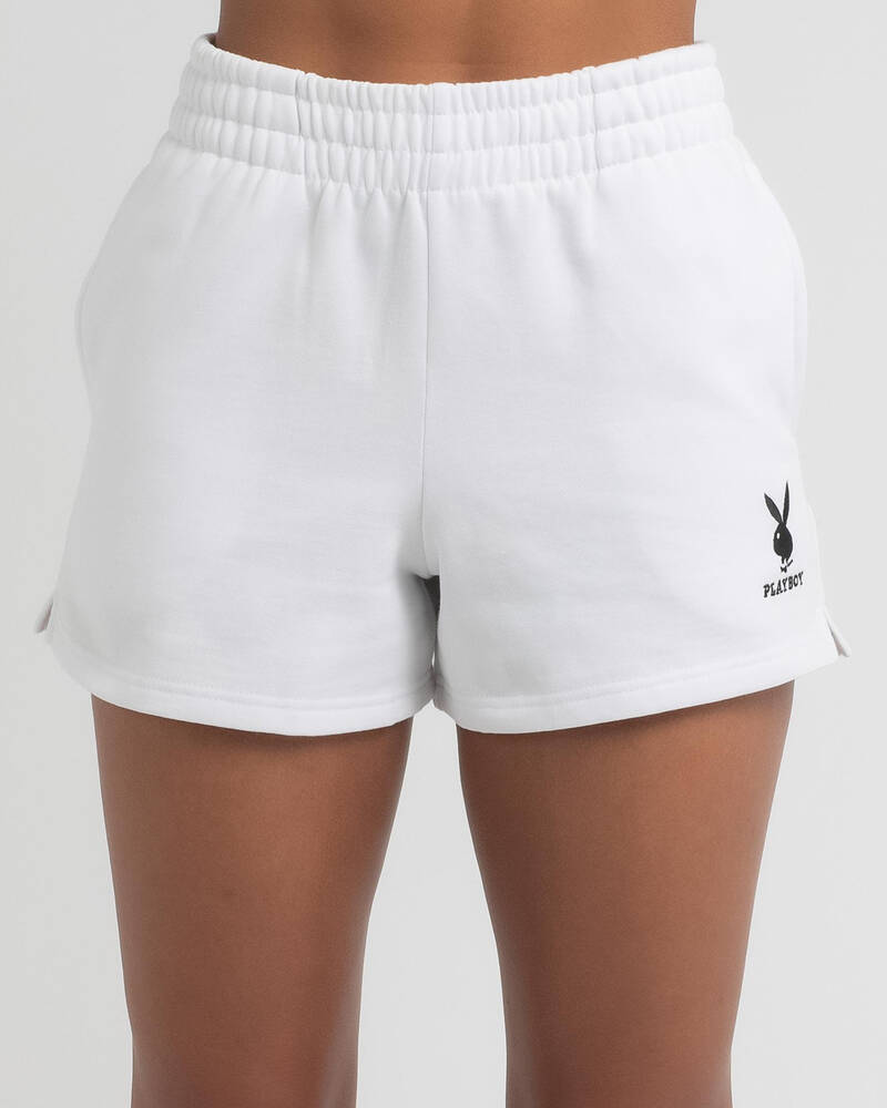 Playboy Mini Bunny Track Shorts for Womens