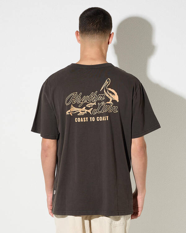 Rhythm Coast to Coast Vintage T-Shirt for Mens