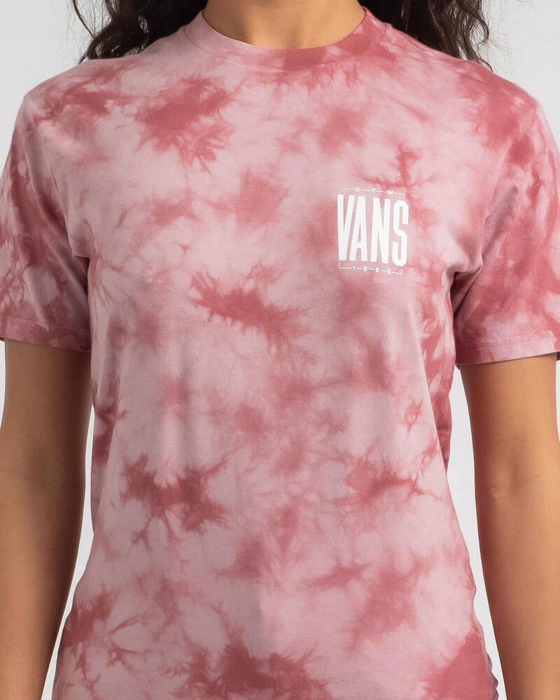 Vans Tall Type Tie Dye T-Shirt for Womens