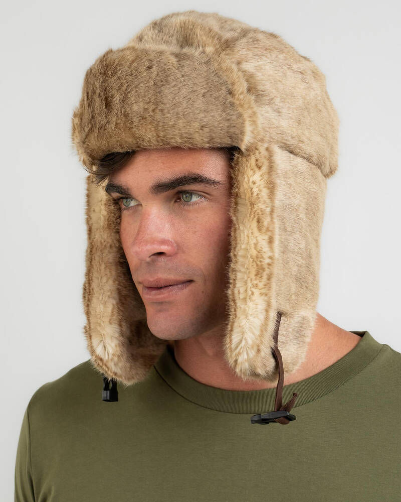 Miscellaneous Snug Fur Trapper Hat for Mens