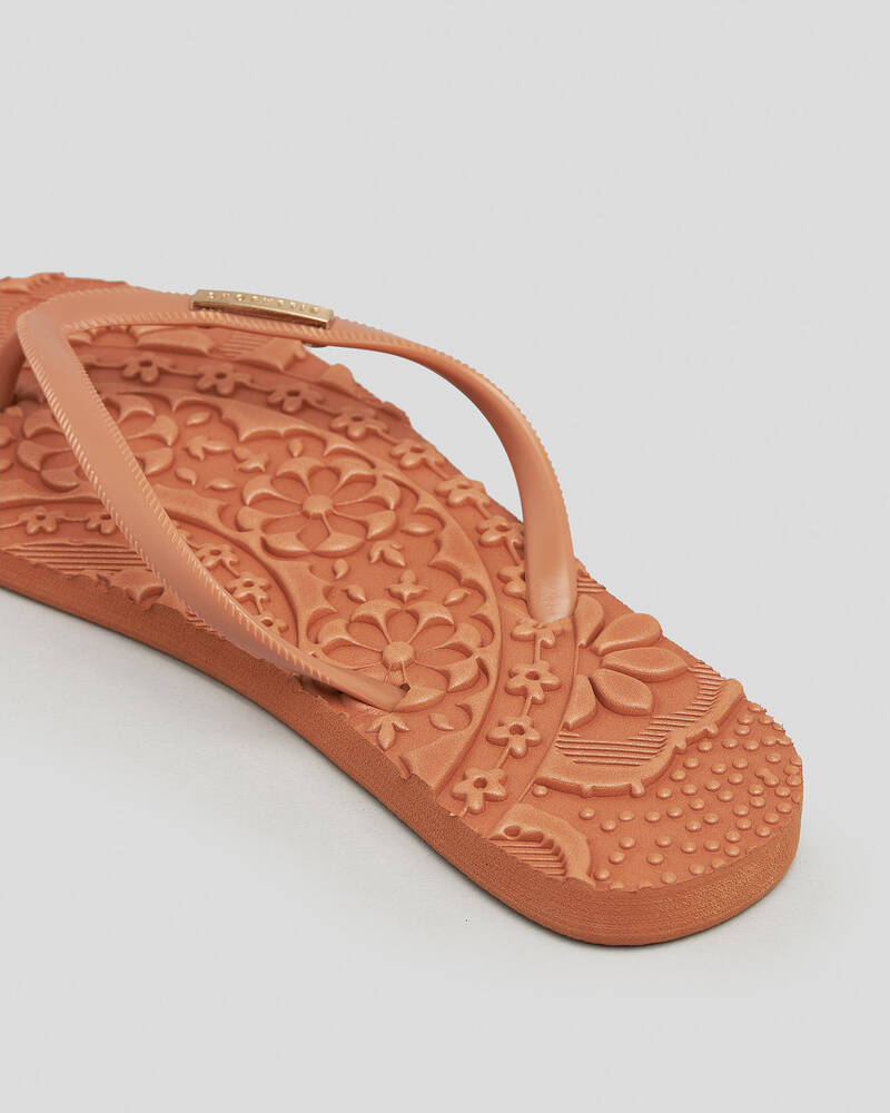 Shop Billabong Always Daisy Thongs In Toasted Nut Fast Shipping