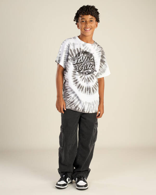 Santa Cruz Boys' Winkowski Dope Planet 2 Dot Mono Front T-Shirt for Mens