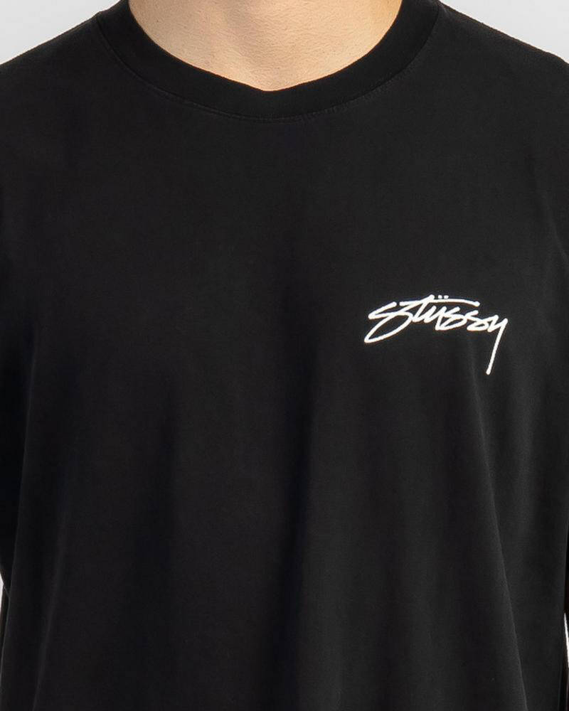 Stussy Pigment Stussy Designs T-Shirt In Pigment Black - Fast Shipping ...