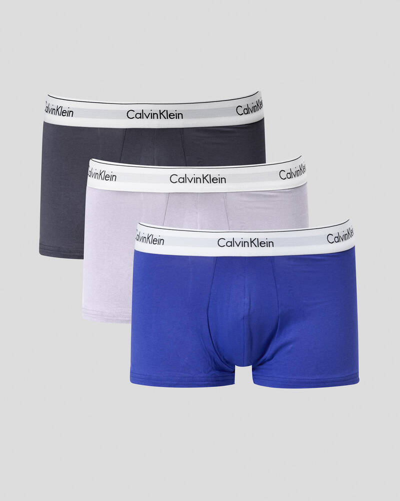 Calvin Klein Modern Cotton Stretch Low Rise Trunk 3 Pack for Mens