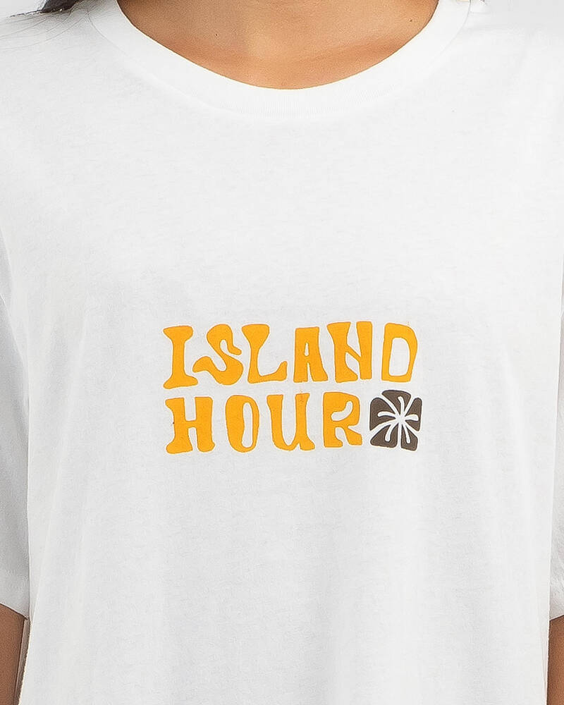 Rhythm Island Hour Oversized T-Shirt for Womens