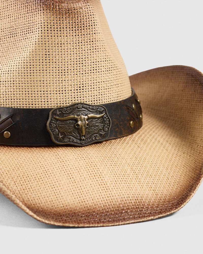 Double Diamond Ranch Dunn Straw Cowboy Hat for Mens