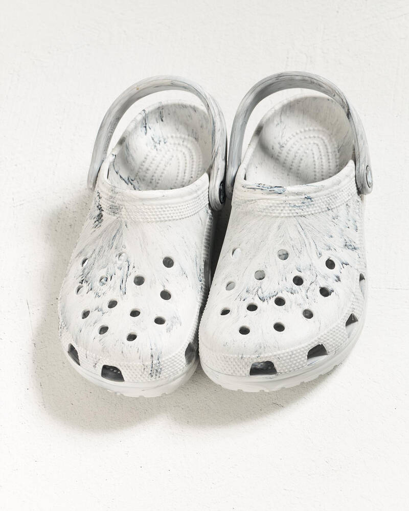 Crocs Classic Watercolor Marble Clogs for Unisex